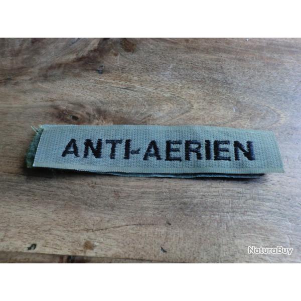 patch poitrine velcro anti a�rien