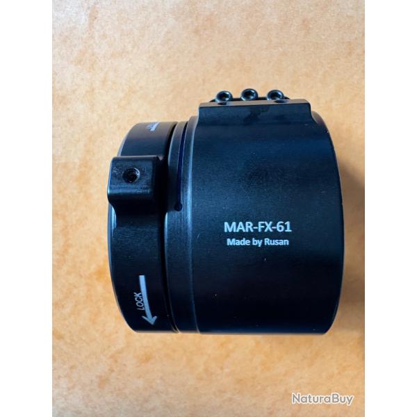ADAPTATEUR RUSAN MAR-FX-61  pour clip-on  Hikmicro Thunder 3.0 TH35