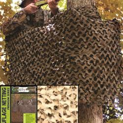 Filet de camouflage renforc&eacute; 6X3 m&egrave;tres sable neuf