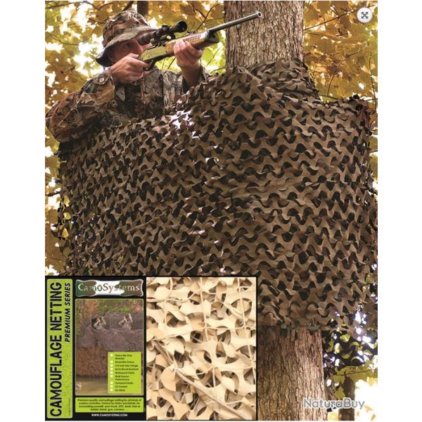Filet de camouflage renforc� 6X3 m�tres sable neuf
