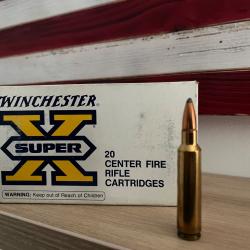 Boite de 20 balles calibre 284 Winchester 150gr Power point