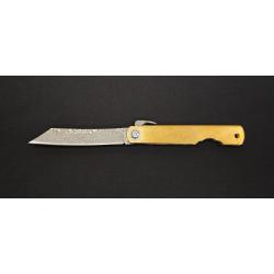 Albainox 25346 Couteau pliant - Manche laiton et lame inox 7,7 cm