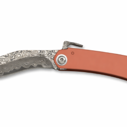 Albainox 25357 Couteau pliant  - Manche acier ros&eacute; et lame inox