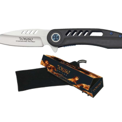 Tokisu 18770 Couteau pliant - Lame 7,3 cm manche G10 sur roulements
