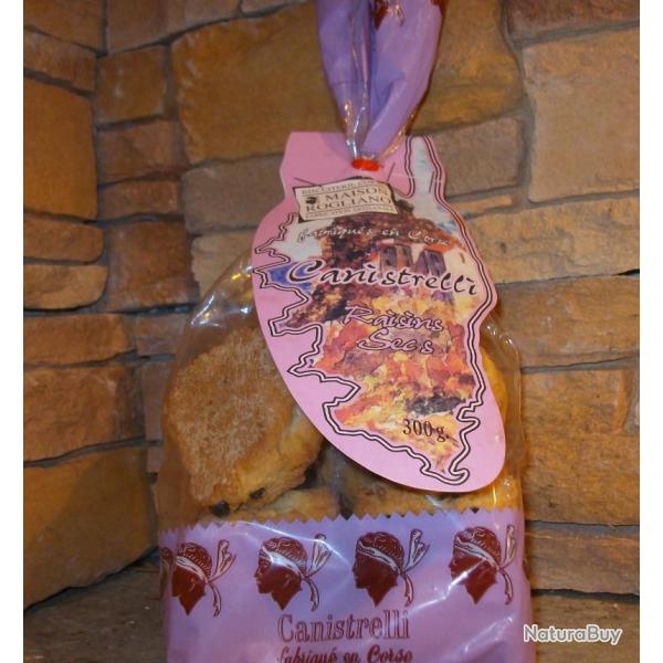 Canistrelli aux raisins secs 300g