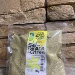 Sel au romarin et citron 180g