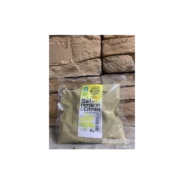 Sel au romarin et citron 180g
