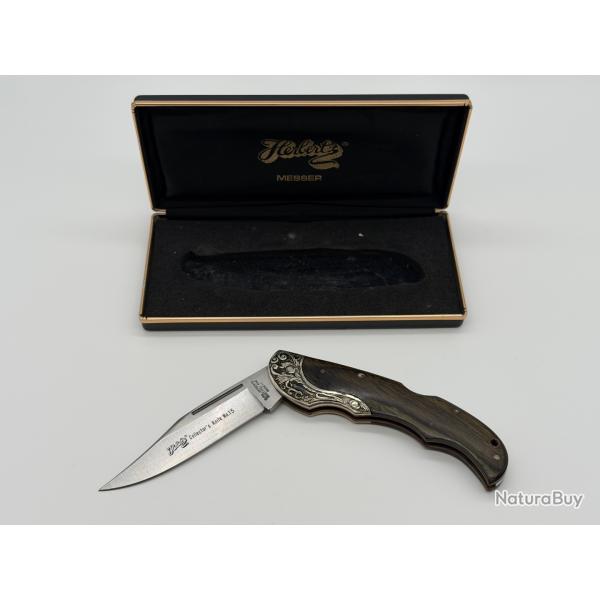 Couteau Chasse Collection Herbertz n�15 Acier 440 �tui d'origine Comme Neuf Bushcraft