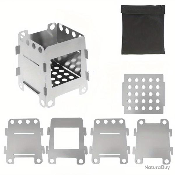 R�CHAUD � BOIS ULTRA COMPACT BUSHCRAFT ACIER INOXIDABLE