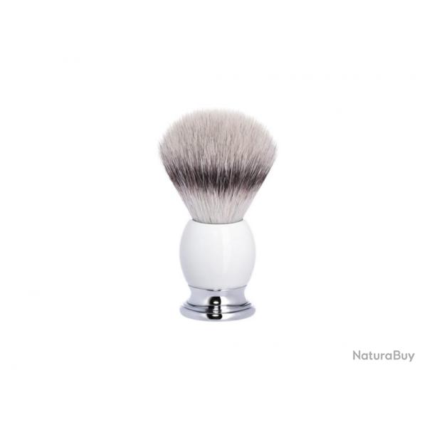 Blaireau Muhle SOPHIST synth argente monture porcelaine