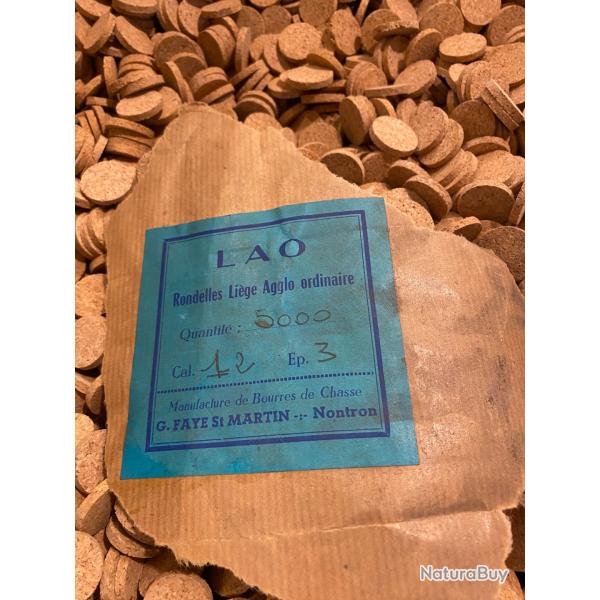 5000 RONDELLES LIEGE CALIBRE 12 EPAISSEUR 3 mm