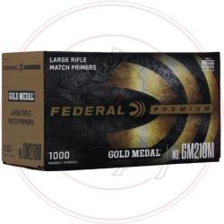 AMORCES FEDERAL GOLD MEDAL - Large Rifle MATCH - GM210M - Boite de 100 unit&eacute;s