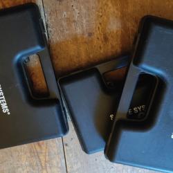 Lot de 3 mallettes pour arme de poing