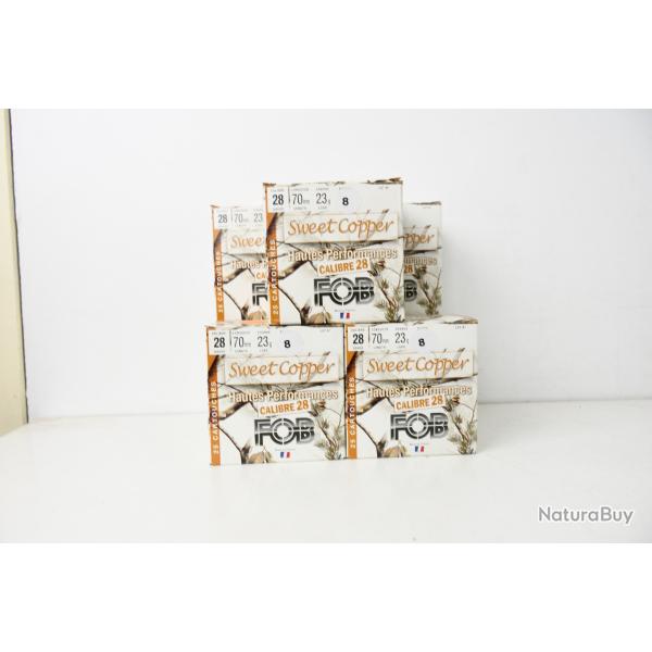 200 Cartouches FOB Sweet-Copper cal 28