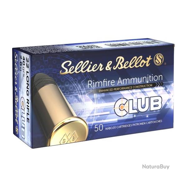 MUNITIONS SELLIER & BELLOT cal 22lr CLUB par 500