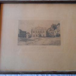 Lot de six gravures historiques de Montpellier