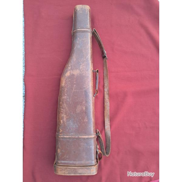 Etui cuir pour fusil de chasse