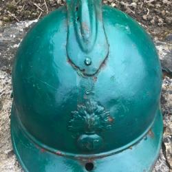 casque adrian mod&eacute;le 15 avec son insigne infanterie france ww1 14/18