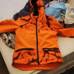 SOLOGNAC Softshell chasse 500 junior fluo