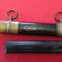 Garnitures et parties de fourreau de sabre mod&egrave;le 1845