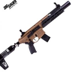 Carabine  semi-automatique Sig Sauer PCP MCX RATTLER CANEBRAKE FDE  - 4,5 mm, 700 fps