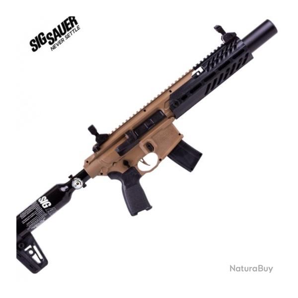 Carabine  semi-automatique Sig Sauer PCP MCX RATTLER CANEBRAKE FDE  - 4,5 mm, 700 fps
