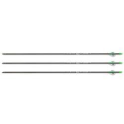 Pack de 3 fl&egrave;ches en carbone Savage ID6.2 400 30 pouces avec plumes Blazer