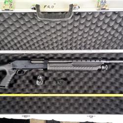 Fusil &agrave; Pompe FABARM SDASS MARTIAL Cal. 12/76 - Tir&eacute; seulement 4 fois - Mallette alu