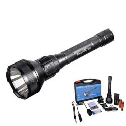 Lampe Torche LED 2300 Lumens Rechargeable &Eacute;tanche IPX8 Chasse Camping Autonomie Longue Distance