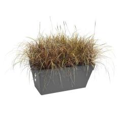Lot de 2Jardini&egrave;res 70 cm Elho&reg; - Gris - R&eacute;servoir int&eacute;gr&eacute;