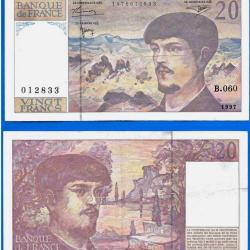 France 20 Francs 1997 Serie B 060 Debussy Frcs