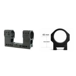 MONTAGE SPUHR MONOBLOC ISMS &Oslash;30 MM H48 MM 0 MIL PICATINNY