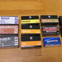 maxi lot test  essai 22lr  munitions neuves