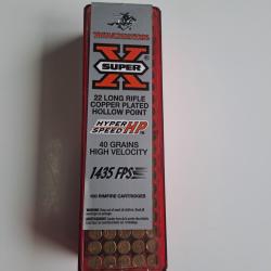 Munition winchester 22LR High velocity HYPER SPEED