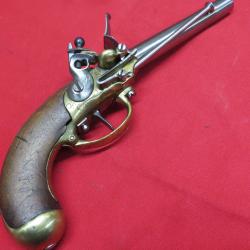Pistolet a silex r&eacute;glementaire de Hussard 1er type 1777-79 St Etienne