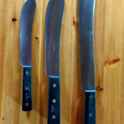 Lot de couteaux de boucherie/cuisine