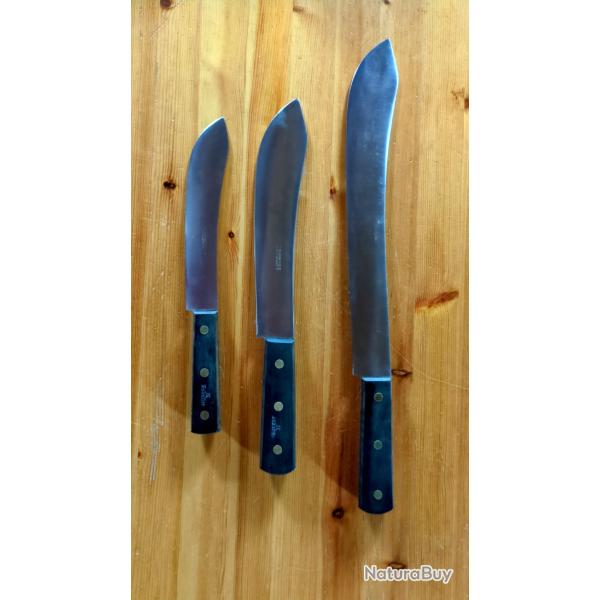 Lot de couteaux de boucherie/cuisine