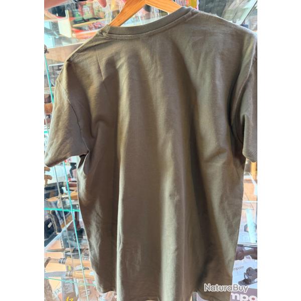 TEE-SHIRT VERT  "JE PEUX PAS J'AI CHAMPIGNON " TAILLE 2XL