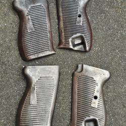 Une paire de plaquettes de P38 en t&ocirc;le,  production pour la France fin ww2