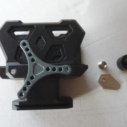 Pince aluminium pour support d'arme sur tr&eacute;pied