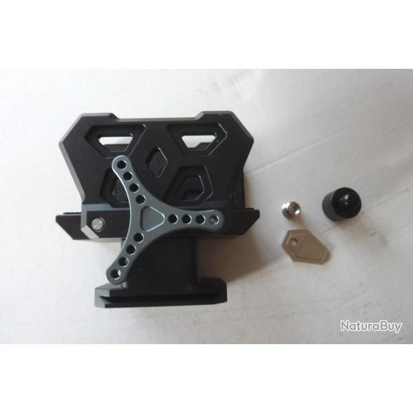 Pince aluminium pour support d'arme sur tr�pied