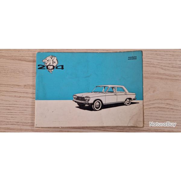 Livret Peugeot 204