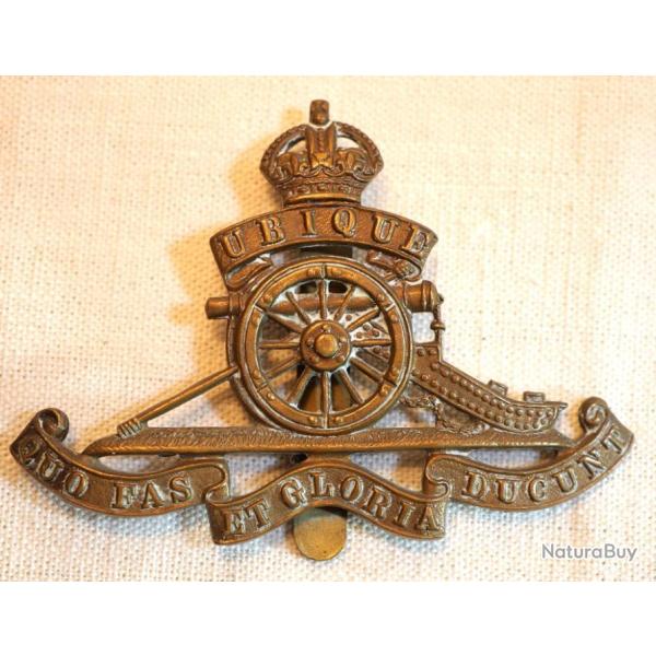 W/| D - insigne en laiton artillerie britannique mod�le troupe ref EVR24INS001