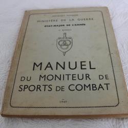 Manuel du moniteur de sport de combat