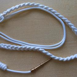 Fourrag&egrave;re blanche c&eacute;r&eacute;monie 1 ferret dor&eacute; Police