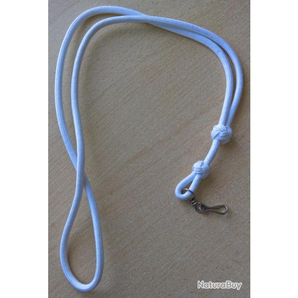 Cordon blanc de sifflet Gendarmerie Police