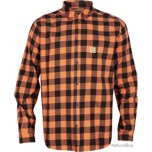CHEMISE HARKILA SCANDINAVIAN L/S SHIRT MANDARINE CHECK TAILLE M NEUVE