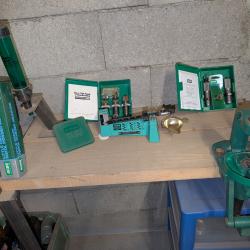 Mat&eacute;riel de rechargement RCBS, lot avec presse Rock Chucker