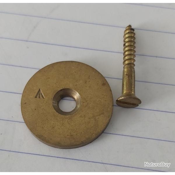 Rondelle d'identification pour Lee Enfield N� 1 MKIII, avec Broad Arrow et vis de fixation.