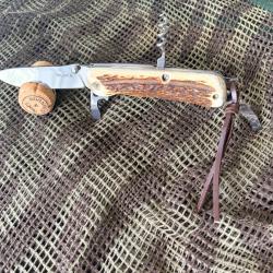 COUTEAU RUIKE BOIS DE CERF MULTIFONCTIONS LD21B